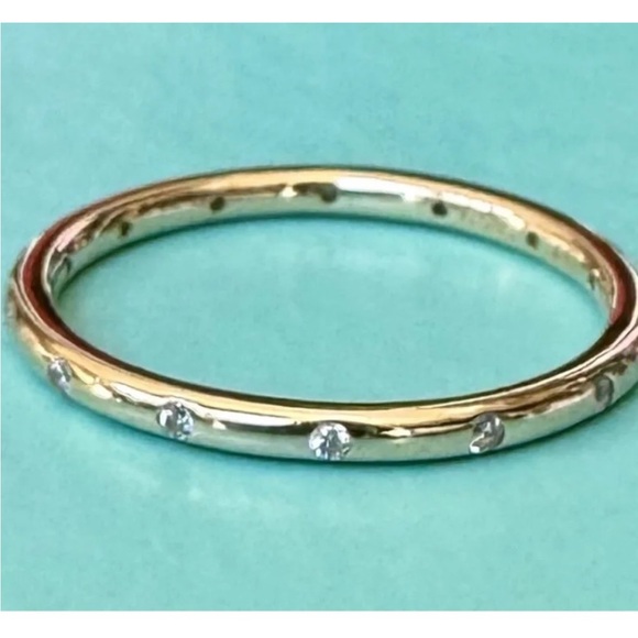 Pandora Jewelry - PANDORA 14K GOLD DROPLETS RING 150178CZ BOX RETIRED SZ 6/(9.25)